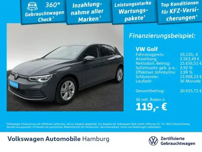 Używany VW Golf VIII Life 131 KM (96 kW) 2023 Szary Sedan/Limuzyna