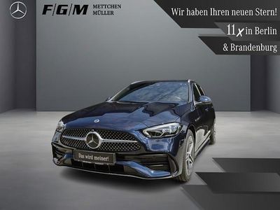 Blau Gebraucht 2023 Mercedes C300e AMG line Limousine | 38.490 € (Etwas zu teuer)