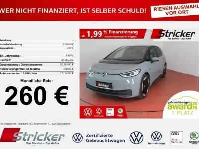 Gebraucht VW ID.3 150 kW (204 PS) 2021 Mondsteingrau schwarz Kleinwagen