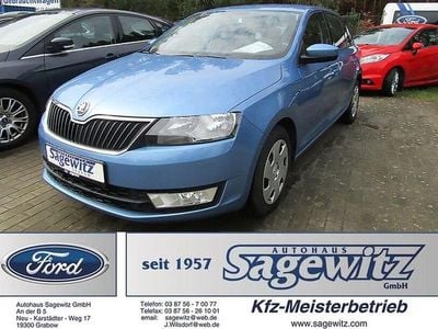 Gebraucht Skoda Rapid Ambition 86 PS (63 kW) 2013 Modra denim/denim blau Kleinwagen