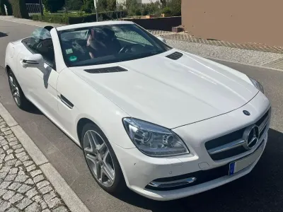 Gebraucht Mercedes SLK200 184 PS (135 kW) 2016 Weiß Cabrio
