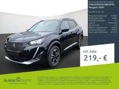 Gebraucht Peugeot 2008 Allure 131 PS (96 kW) 2022 Schwarz SUV
