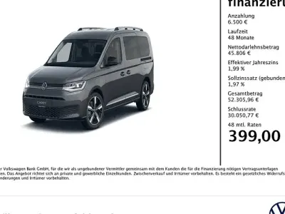 Neu VW Caddy Maxi Edition 122 PS (89 kW) 2026 Indiumgrau metallic Van / Kleinbus