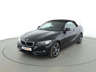 Gebraucht BMW 218 Sport Line 136 PS (100 kW) 2016 Schwarz Cabrio