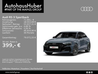Neu Audi RS3 Ambiente 400 PS (294 kW) 2026 Kemoragrau metallic Limousine