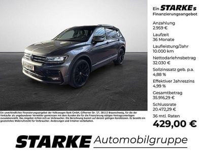 Gebraucht VW Tiguan Allspace R-line 200 PS (147 kW) 2021 Grau SUV