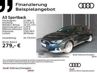 Grau Gebraucht 2022 Audi A3 Limousine | 21.669 € (Guter Preis)