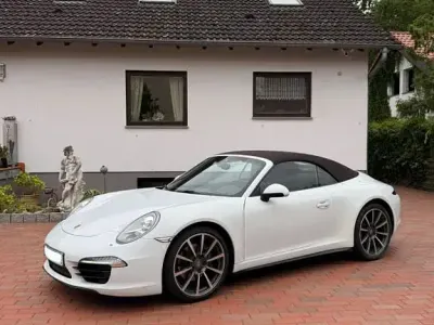 Brugt Porsche 911 Carrera 4 Cabriolet 349 HK (256 kW) 2013 Hvid Cabriolet