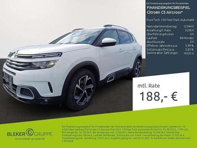 Weiss banquise/typ Gebraucht 2020 Citroën C5 Aircross Feel SUV | 16.180 € (Guter Preis)