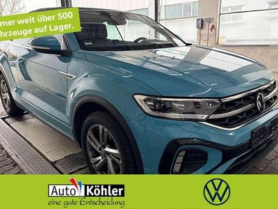 Gebraucht VW T-Roc Cabriolet R-line 150 PS (110 kW) 2024 Teal blue schwarz Cabrio