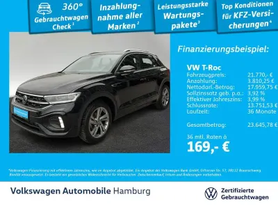 Second-hand VW T-Roc R-line 110 CP (80 kW) 2023 Negru SUV