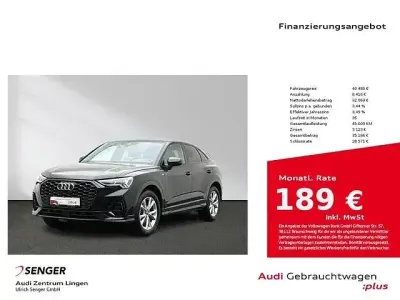 Brugt Audi Q3 Sportback S-Line 150 HK (110 kW) 2025 Sort SUV