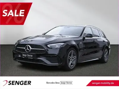 Gebraucht Mercedes C300e AMG line 313 PS (230 kW) 2025 Lack obsidianschwarz Kombi