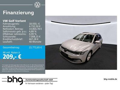 Silber Gebraucht 2022 VW Golf VIII Life Kombi | 18.930 € (Fairer Preis)