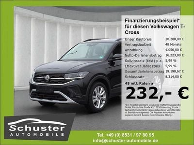 Gebraucht VW T-Cross Goal 95 PS (69 kW) 2025 Schwarz SUV