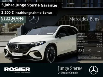 Gebraucht Mercedes EQS450+ Premium 264 kW (360 PS) 2023 Weiss / diamantweiss bright SUV