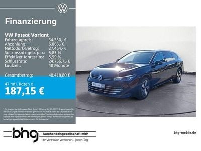 Gebraucht VW Passat Business 204 PS (150 kW) 2025 Grenadillschwarz metallic Kombi