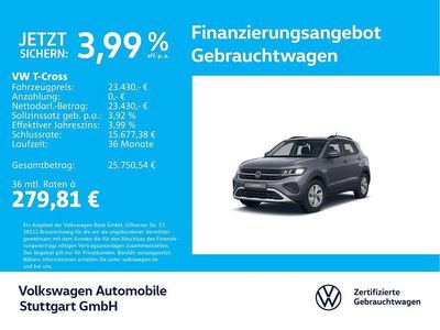 Grau Gebraucht 2024 VW T-Cross Life SUV | 23.430 € (Guter Preis)