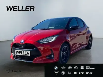 Brugt Toyota Yaris Hybrid Style 116 HK (85 kW) 2022 Rød Hatchback
