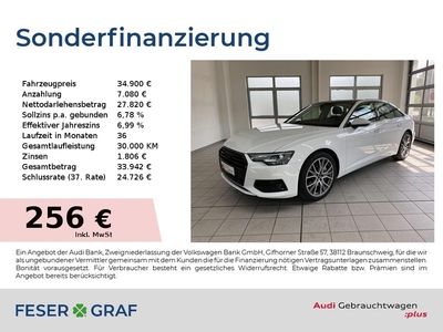 Weiß Gebraucht 2021 Audi A6 Sport Limousine | 40.400 € (Etwas zu teuer)