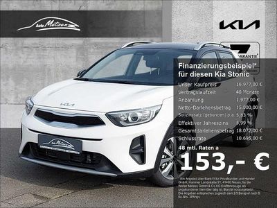 Gebraucht Kia Stonic Vision 101 PS (74 kW) 2023 Bud) schneeweiss/schwarz (weiss SUV