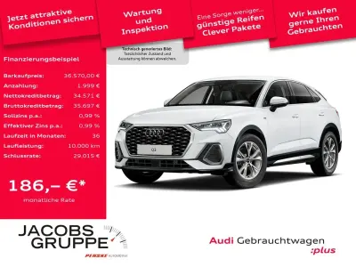 Gebraucht Audi Q3 Sportback S-Line 150 PS (110 kW) 2025 Gletscherweiß metallic SUV
