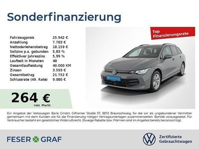 Mondsteingrau Gebraucht 2024 VW Golf VIII Life Kombi | 24.920 € (Guter Preis)
