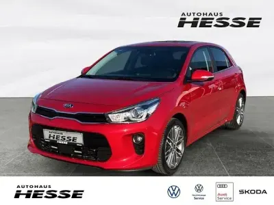 Brugt Kia Rio Platinum Edition 120 HK (88 kW) 2021 Rød Sedan