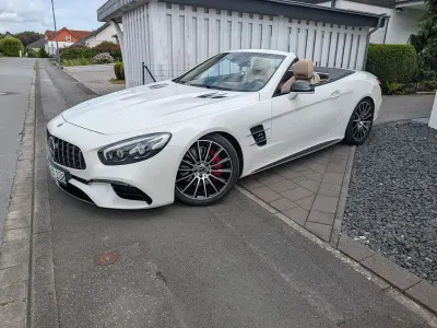 Gebraucht Mercedes SL500 AMG 455 PS (334 kW) 2018 Weiß Cabrio