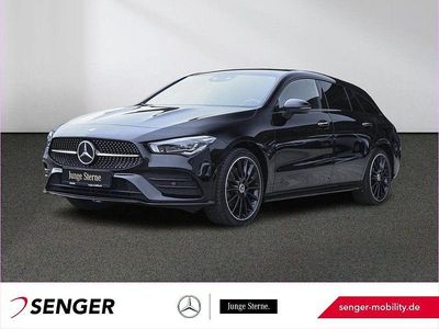Gebraucht Mercedes CLA250e Shooting Brake AMG line 160 PS (117 kW) 2022 Unilack nachtschwarz Kombi