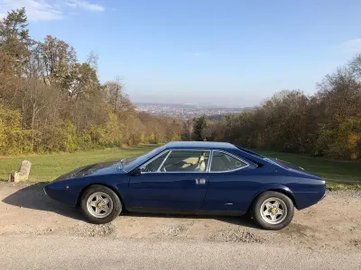Second-hand Ferrari Dino GT4 160 CP (117 kW) 1975 Albastru