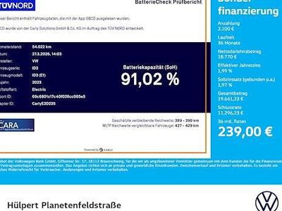 Gebraucht VW ID.3 Pro Performance 150 kW (204 PS) 2022 Weiß Kleinwagen