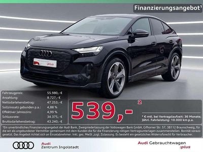 Mythosschwarz metallic Gebraucht 2024 Audi Q4 Sportback e-tron Ambiente SUV | 55.980 € (Teuer)