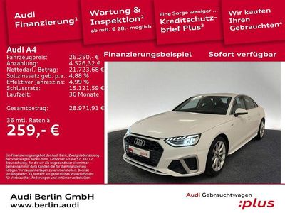 Gebraucht Audi A4 S-Line 163 PS (119 kW) 2022 Ibisweiß Limousine