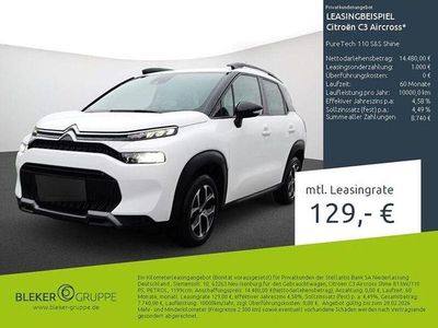 Gebraucht Citroën C3 Aircross Shine 110 PS (80 kW) 2023 Weiß SUV