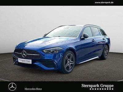 Blau Gebraucht 2024 Mercedes C300e AMG Limousine | 45.840 € (Fairer Preis)