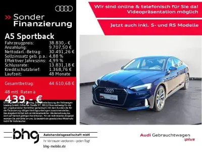 Gebraucht Audi A5 Sportback Advanced 204 PS (150 kW) 2023 Blau Kleinwagen