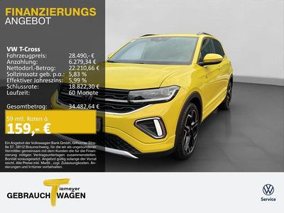Neu VW T-Cross R-line 150 PS (110 kW) 2025 Gelb SUV