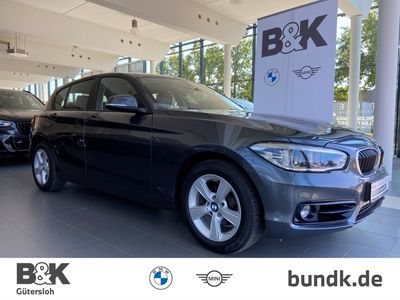 Gebraucht BMW 118 Sport Line 150 PS (110 kW) 2018 Grau metallic mineralgrau metallic Kleinwagen