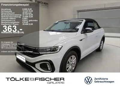Gebraucht VW T-Roc Cabriolet R-line 150 PS (110 kW) 2023 Weiß Cabrio
