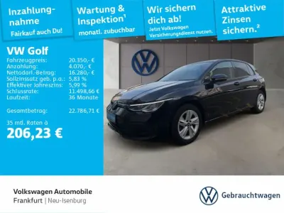 Gebraucht VW Golf VIII Life 150 PS (110 kW) 2021 Schwarz Limousine