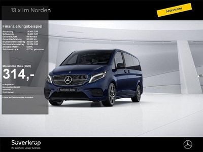 Gebraucht Mercedes V250 Exclusive 190 PS (139 kW) 2019 Blau Van / Kleinbus