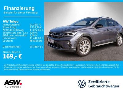 Gebraucht VW Taigo Move 110 PS (80 kW) 2023 Grau SUV