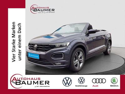 Gebraucht VW T-Roc Cabriolet R-line 150 PS (110 kW) 2021 Rauchgrau (metallic) Cabrio