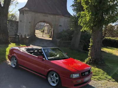 Gebraucht Audi 80 133 PS (97 kW) 1992 Rot Cabrio