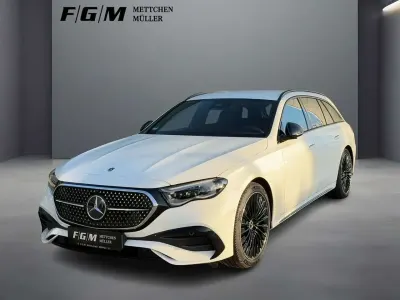 Gebraucht Mercedes E300 AMG line 313 PS (230 kW) 2024 Unilack polarweiß Kombi