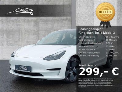 Weiss Gebraucht 2021 Tesla Model 3 Standard Range Plus Limousine | 26.700 € (Fairer Preis)