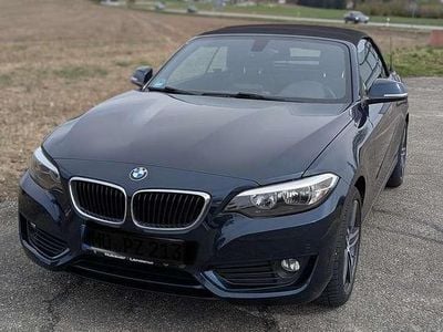 Usata BMW 218 Advantage 136 CV (100 kW) 2017 Blu Cabrio