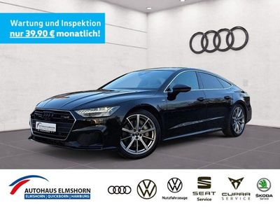 Gebraucht Audi A7 Sportback S-Line 299 PS (219 kW) 2022 Mythosschwarz metallic Kleinwagen