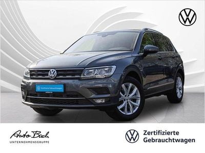 Grau (indiumgrau metallic) Gebraucht 2020 VW Tiguan Highline SUV | 29.740 € (Fairer Preis)